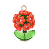 Glass Seed Beaded Pendants PALLOY-MZ01395-02-1