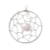 Natural Cultured Freshwater Pearl Pendants PALLOY-JF02653-02-1