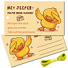 CREATCABIN 50Pcs Duck Theme Paper Card AJEW-CN0001-94C-1