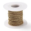 Ion Plating(IP) 304 Stainless Steel Rope Chains CHS-G027-08A-G-3