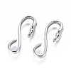 Non-Tarnish 304 Stainless Steel S Hook Clasps STAS-F227-14-P-1