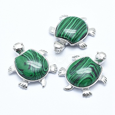 Synthetic Malachite Pendant X-G-G759-B12-1