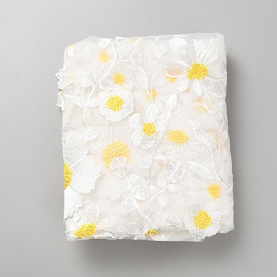 Flower Pattern Polyester Fabric for DIY Crafts DIY-WH0060-39A-1