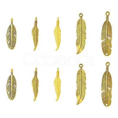60Pcs Tibetan Style Alloy Pendants TIBEP-FS0001-20-1