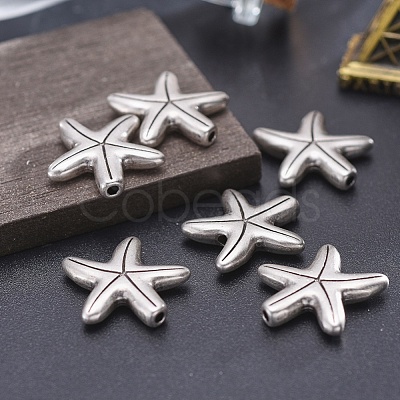 Tibetan Style Alloy Beads X-TIBEB-A004-028TAS-NR-1