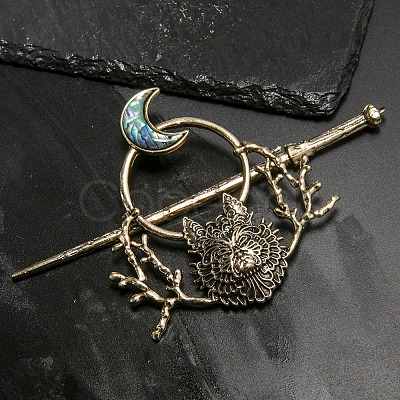 Tibetan Style Alloy Hair Sticks PW-WGEA195-01-1