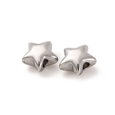 304 Stainless Steel Beads X-STAS-A117-01D-P-1