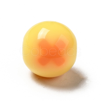 Two Tone Opaque Acrylic Beads LS-SACR-K003-02C-1
