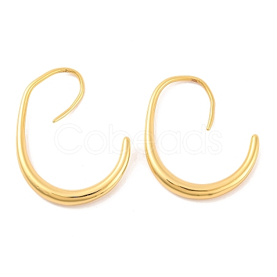Brass Ear Wire EJEW-U015-24G-02-1