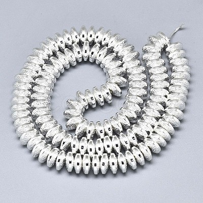 Electroplate Non-magnetic Synthetic Hematite Beads Strands G-S372-001-01S-1