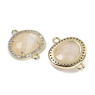 Natural Moonstone Faceted Oval Links G-B126-01G-13-1