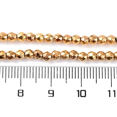 Electroplated Synthetic Non-magnetic Hematite Beads Strands G-H027-B01-02-1