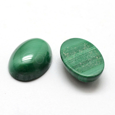 Oval Natural Malachite Cabochons X-G-O147-03F-1