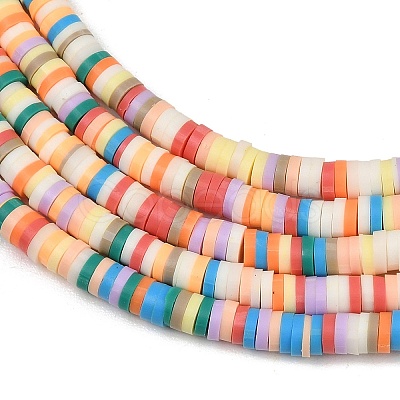 Handmade Polymer Clay Beads Strands PY-CBA18ED-02E-1