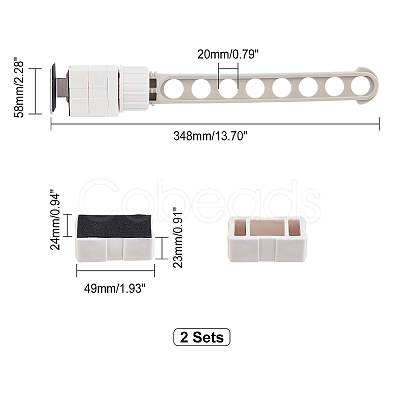 Portable Clothes Drying Rack AJEW-WH0291-35-1