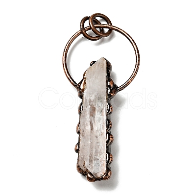 Natural Quartz Crystal Nuggets Pendants G-D468-42R-1