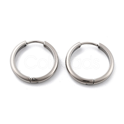 201 Stainless Steel Hoop Earrings EJEW-P304-15B-P-1