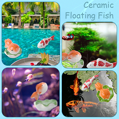 3Pcs 3 Styles Ceramic Display Decorations DJEW-GF0001-73-1