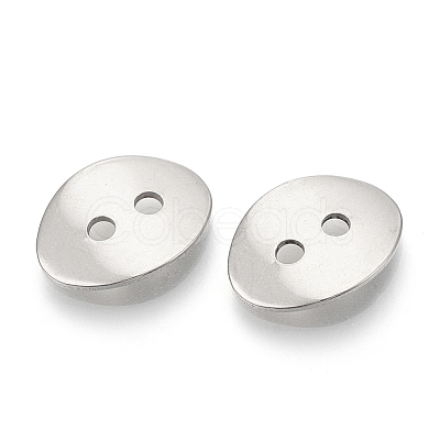 Tarnish Resistant 201 Stainless Steel Buttons STAS-T047-07-1