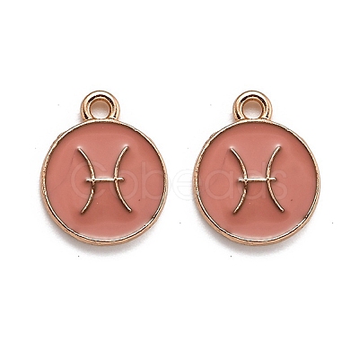 Alloy Enamel Pendants ENAM-S124-01B-11H-1