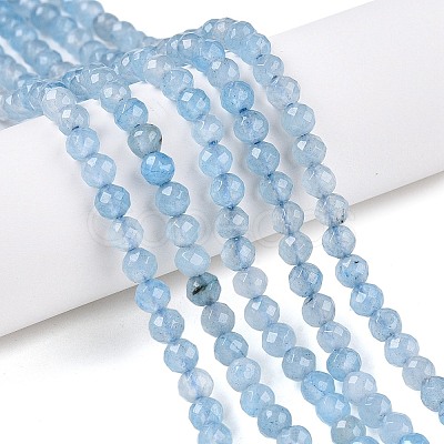 Natural White Jade Bead Strands G-R344-4mm-05-1