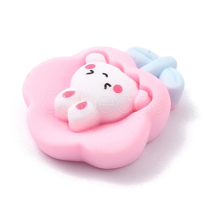 Opaque Resin Cabochons RESI-I037-01-1