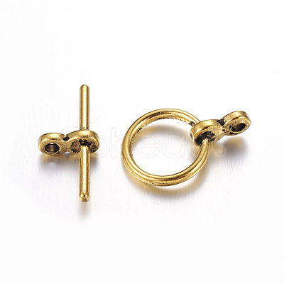 Tibetan Style Toggle Clasps LS-GAB2035Y-NF-1