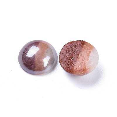 Opaque Glass Cabochons GGLA-S038-12I-8mm-1