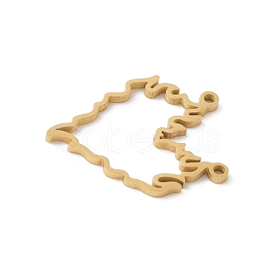 304 Stainless Steel Pendants STAS-G355-10G-1