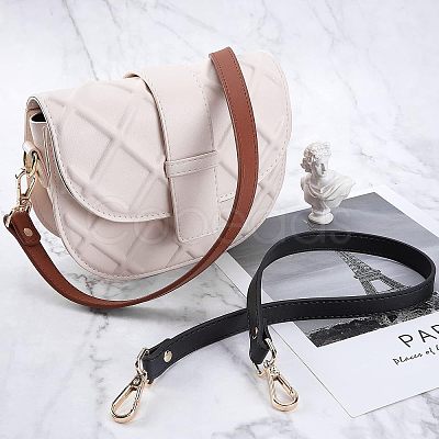2Pcs 2 Colors PU Leather Bag Handles DIY-FH0003-05-1