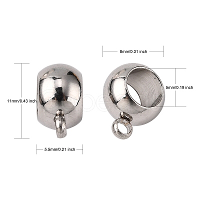 Non-Tarnish 304 Stainless Steel Tube Bails X-STAS-L198-16A-1