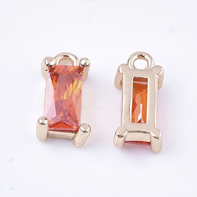 Transparent Glass Charms GLAA-T007-13E-1