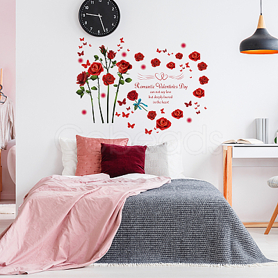 Valentine's Day Theme PVC Wall Stickers DIY-WH0228-222-1