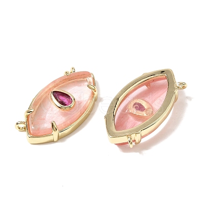 Cherry Quartz Glass Pendants X-KK-C255-22G-04-1