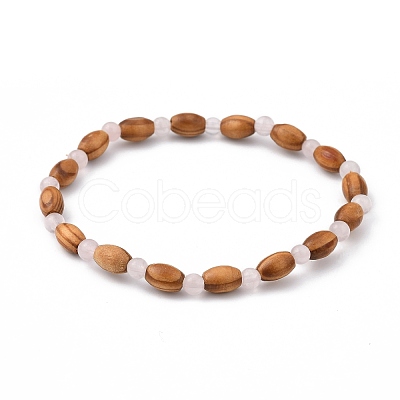 Stretch Beaded Bracelets BJEW-JB05418-04-1