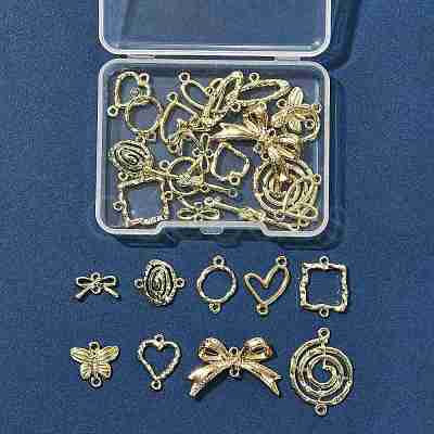 24Pcs 12 Styles Alloy Links/Connectors FIND-FS0004-65-1
