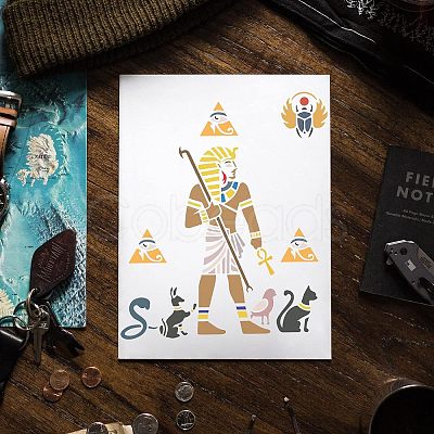 Plastic Reusable Drawing Painting Stencils Templates DIY-WH0202-299-1