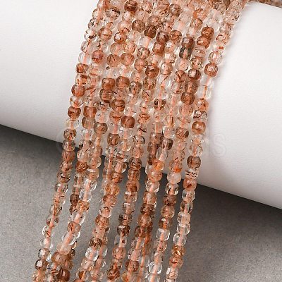 Natural Black Gold Rutilated Quartz Beads Strands GG-CBA9631-B02-02-1