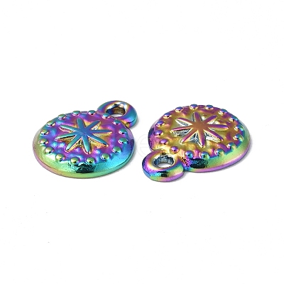 Ion Plating(IP) 304 Stainless Steel Charms STAS-C066-33M-1