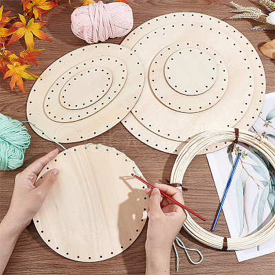 1 Set Wooden Knitting Crochet Bottoms Set WOOD-PH0002-57-1