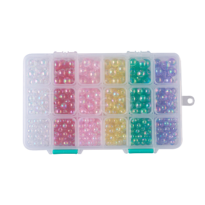 Eco-Friendly Transparent Acrylic Beads TACR-JP0001-09-1