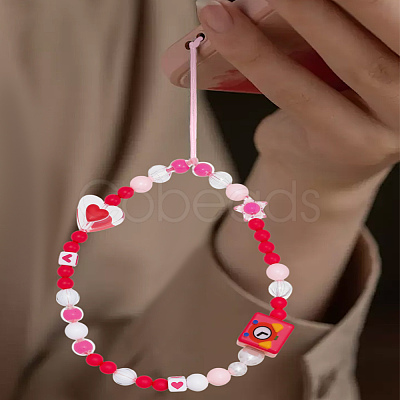 1Pc Acrylic Beaded Mobile Straps for Women HJEW-LP0002-16B-1