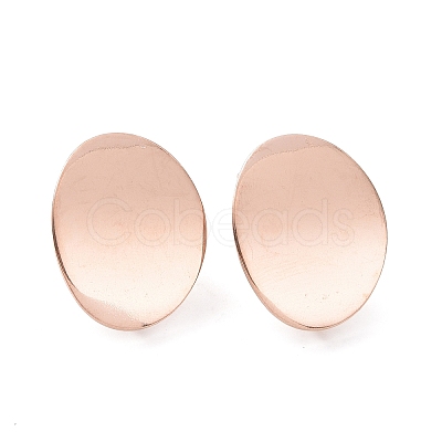 Ion Plating(IP) 304 Stainless Steel Stud Earring Findings STAS-Q231-10RG-1