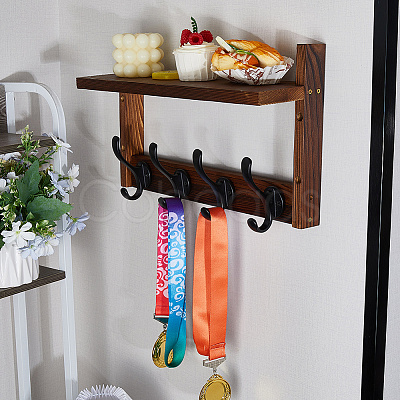 Wood Wall Hanging Holders AJEW-WH0596-654-1