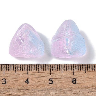Baking Paint Glass Beads GLAA-S202-15B-1