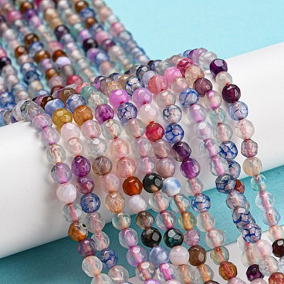 Natural Agate Beads Strands X-G-Q1000-01G-1