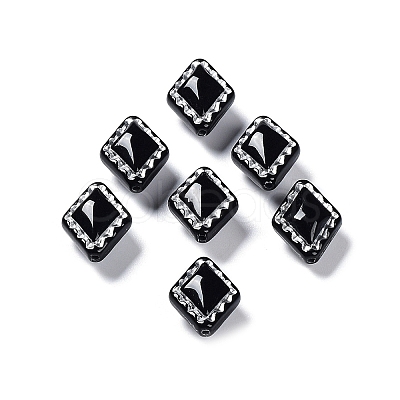 Opaque Acrylic Beads X-OACR-G016-10-1