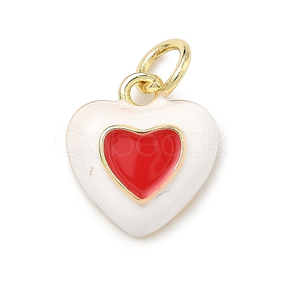 Brass Enamel Pendants KK-B170-01G-03-1