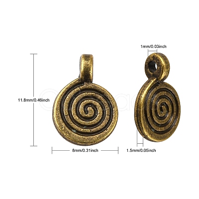 Tibetan Style Alloy Charms MLF0339Y-1
