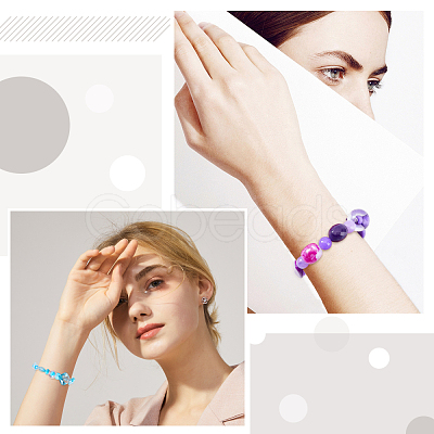 DIY Stretch Bracelets Making Kits DIY-CA0002-46-1
